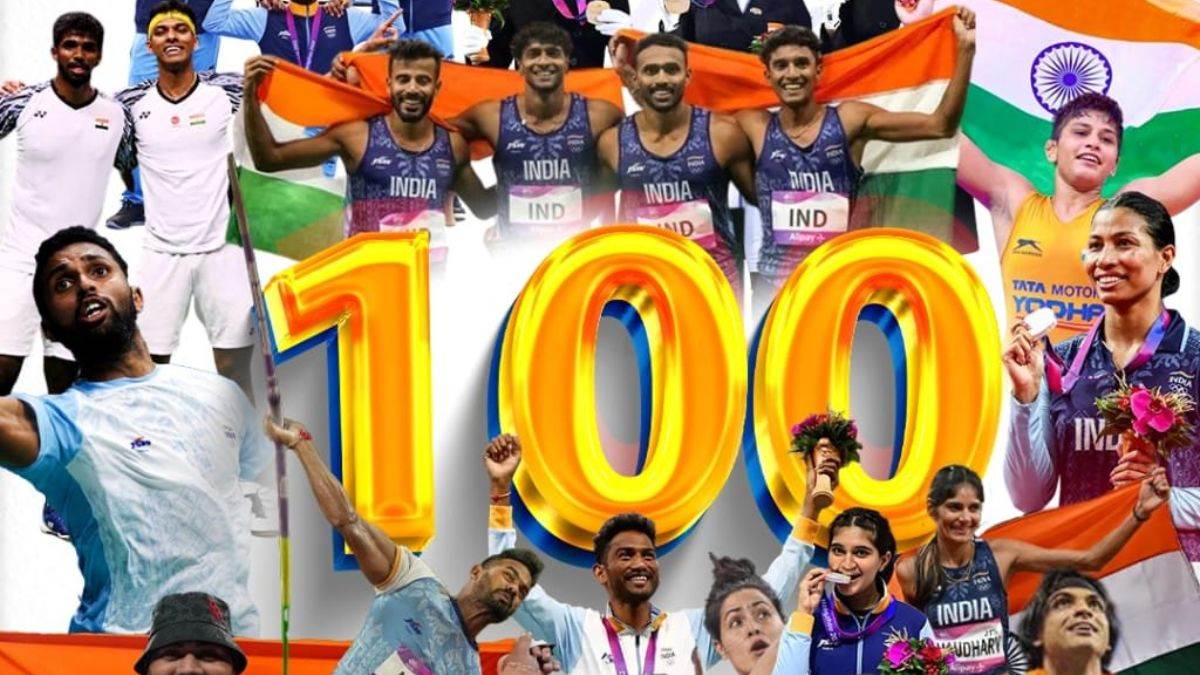 72 साल के इतिहास में पहली बार भारत ने जीते 100 पदक